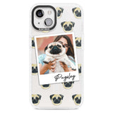 Personalised Pug - Dog Photo Custom Phone Case iPhone 15 Plus / Magsafe Impact Case,iPhone 15 / Magsafe Impact Case Blanc Space