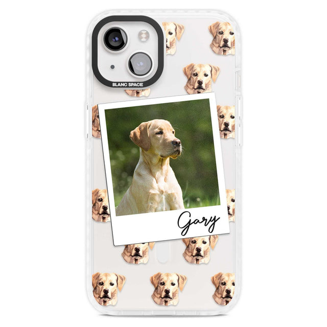 Personalised Labrador, Tan - Dog Photo Custom Phone Case iPhone 15 Plus / Magsafe Impact Case,iPhone 15 / Magsafe Impact Case Blanc Space