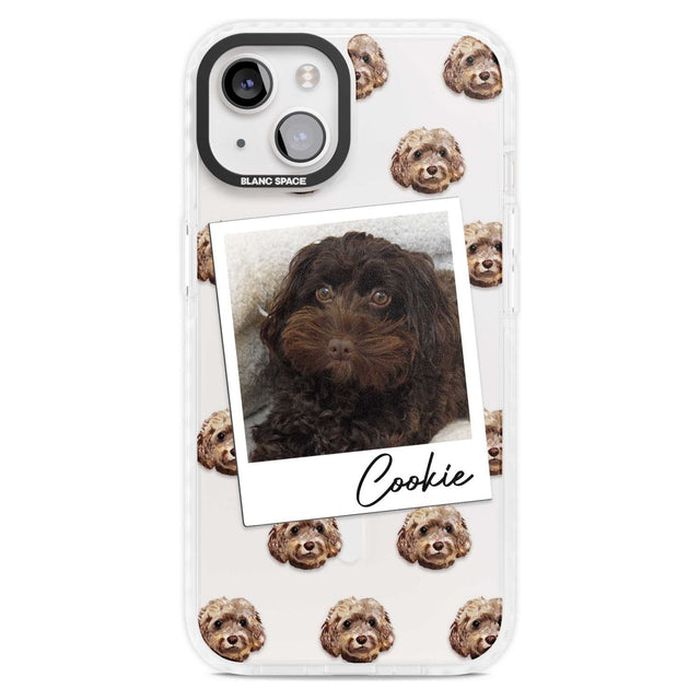 Personalised Cockapoo, Brown - Dog Photo Custom Phone Case iPhone 15 Plus / Magsafe Impact Case,iPhone 15 / Magsafe Impact Case Blanc Space