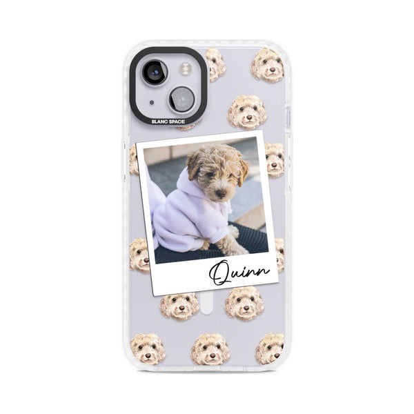 Personalised Cream Cockapoo Instant Camera Photo