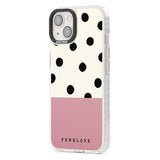 Personalised Pink Border Polka Dot Custom Phone Case iPhone 15 Pro Max / Black Impact Case,iPhone 15 Plus / Black Impact Case,iPhone 15 Pro / Black Impact Case,iPhone 15 / Black Impact Case,iPhone 15 Pro Max / Impact Case,iPhone 15 Plus / Impact Case,iPhone 15 Pro / Impact Case,iPhone 15 / Impact Case,iPhone 15 Pro Max / Magsafe Black Impact Case,iPhone 15 Plus / Magsafe Black Impact Case,iPhone 15 Pro / Magsafe Black Impact Case,iPhone 15 / Magsafe Black Impact Case,iPhone 14 Pro Max / Black Impact Case,iP