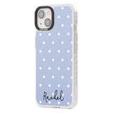 Personalised Simple Light Blue Dots Custom Phone Case iPhone 15 Pro Max / Black Impact Case,iPhone 15 Plus / Black Impact Case,iPhone 15 Pro / Black Impact Case,iPhone 15 / Black Impact Case,iPhone 15 Pro Max / Impact Case,iPhone 15 Plus / Impact Case,iPhone 15 Pro / Impact Case,iPhone 15 / Impact Case,iPhone 15 Pro Max / Magsafe Black Impact Case,iPhone 15 Plus / Magsafe Black Impact Case,iPhone 15 Pro / Magsafe Black Impact Case,iPhone 15 / Magsafe Black Impact Case,iPhone 14 Pro Max / Black Impact Case,i