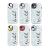 Personalised Vertical Cursive & Dots Custom Phone Case iPhone 15 Pro Max / Black Impact Case,iPhone 15 Plus / Black Impact Case,iPhone 15 Pro / Black Impact Case,iPhone 15 / Black Impact Case,iPhone 15 Pro Max / Impact Case,iPhone 15 Plus / Impact Case,iPhone 15 Pro / Impact Case,iPhone 15 / Impact Case,iPhone 15 Pro Max / Magsafe Black Impact Case,iPhone 15 Plus / Magsafe Black Impact Case,iPhone 15 Pro / Magsafe Black Impact Case,iPhone 15 / Magsafe Black Impact Case,iPhone 14 Pro Max / Black Impact Case,