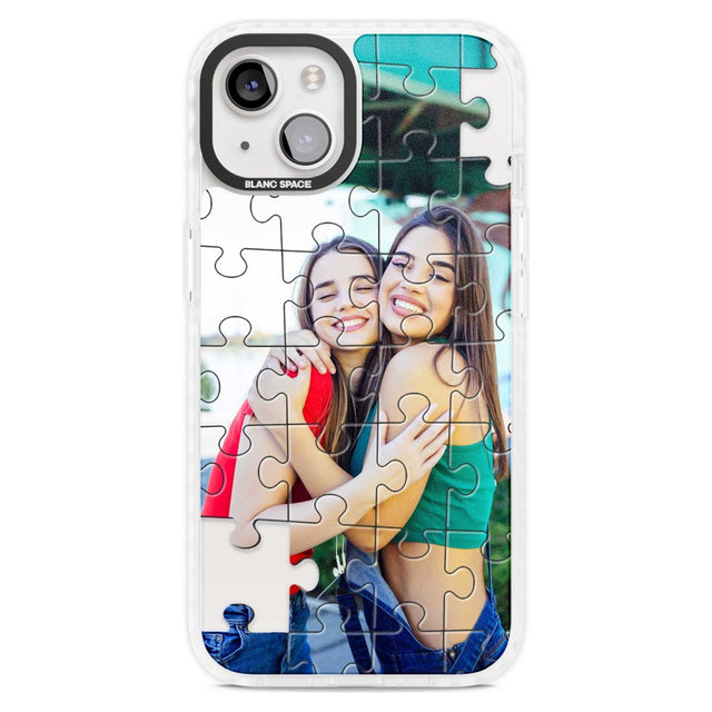 Personalised Jigsaw Puzzle Photo Custom Phone Case iPhone 15 Plus / Magsafe Impact Case,iPhone 15 / Magsafe Impact Case Blanc Space