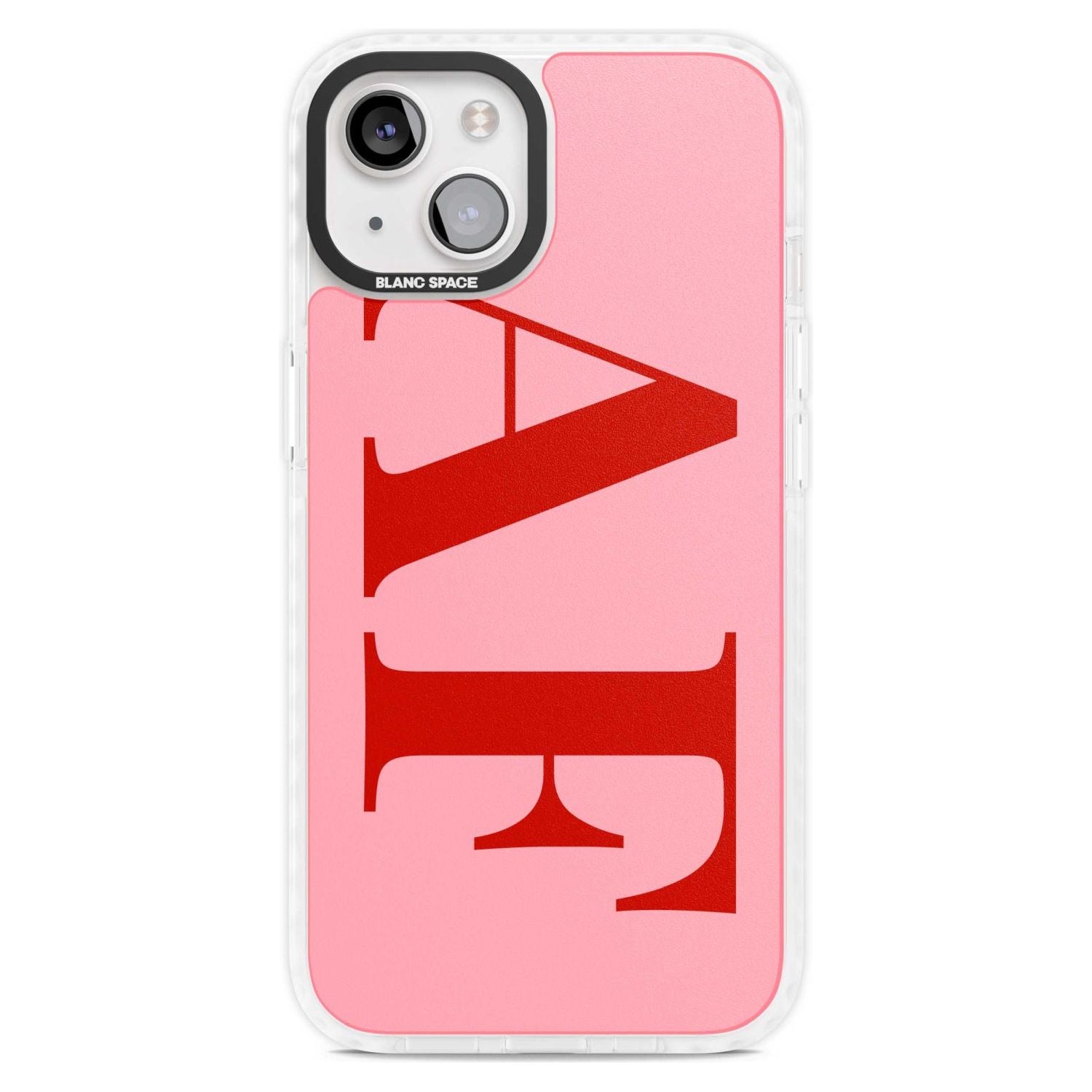 Personalised Red & Pink Letters Custom Phone Case iPhone 15 Plus / Magsafe Impact Case,iPhone 15 / Magsafe Impact Case Blanc Space