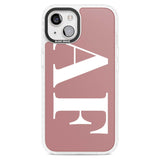 Personalised White & Rose Personalised Custom Phone Case iPhone 15 Plus / Magsafe Impact Case,iPhone 15 / Magsafe Impact Case Blanc Space