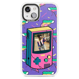 Personalised Retro Game Photo Case Custom Phone Case iPhone 15 Plus / Magsafe Impact Case,iPhone 15 / Magsafe Impact Case Blanc Space