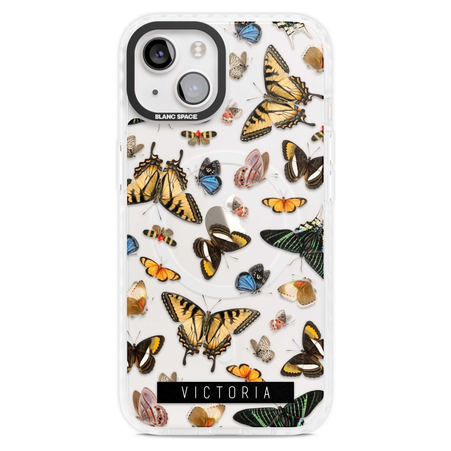 Personalised Photorealistic Butterfly Custom Phone Case iPhone 15 Plus / Magsafe Impact Case,iPhone 15 / Magsafe Impact Case Blanc Space