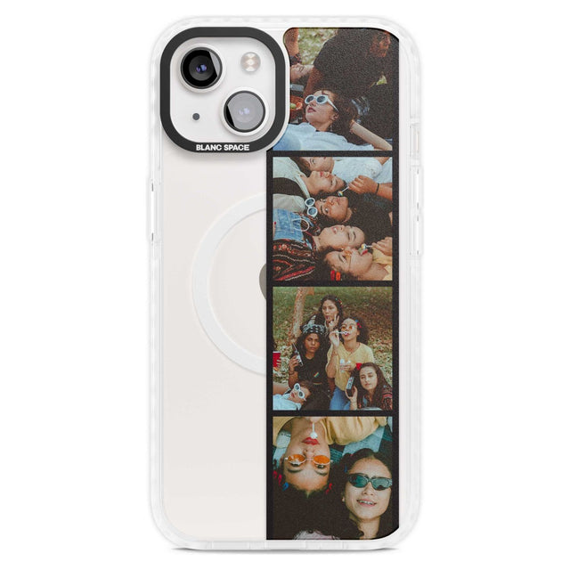 Personalised Photo Strip Custom Phone Case iPhone 15 Plus / Magsafe Impact Case,iPhone 15 / Magsafe Impact Case Blanc Space