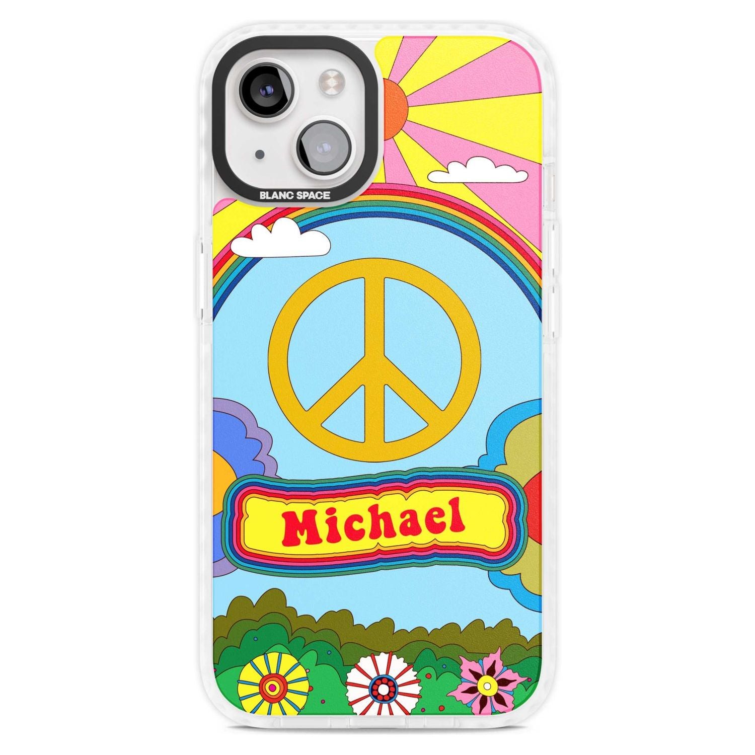Personalised Happy Days Phone Case iPhone 15 Plus / Magsafe Impact Case,iPhone 15 / Magsafe Impact Case Blanc Space
