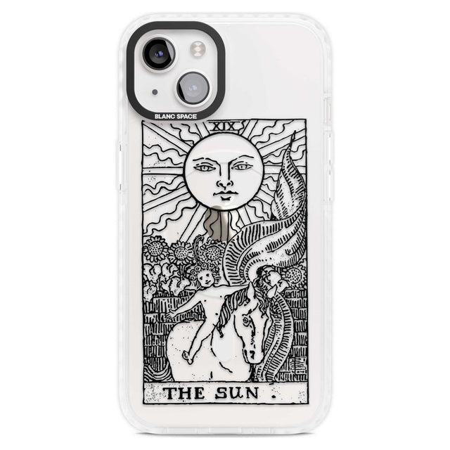 Personalised The Sun Tarot Card - Transparent Custom Phone Case iPhone 15 Plus / Magsafe Impact Case,iPhone 15 / Magsafe Impact Case Blanc Space