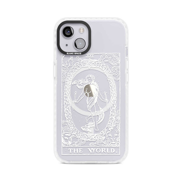 Personalised The World Tarot Card (White)