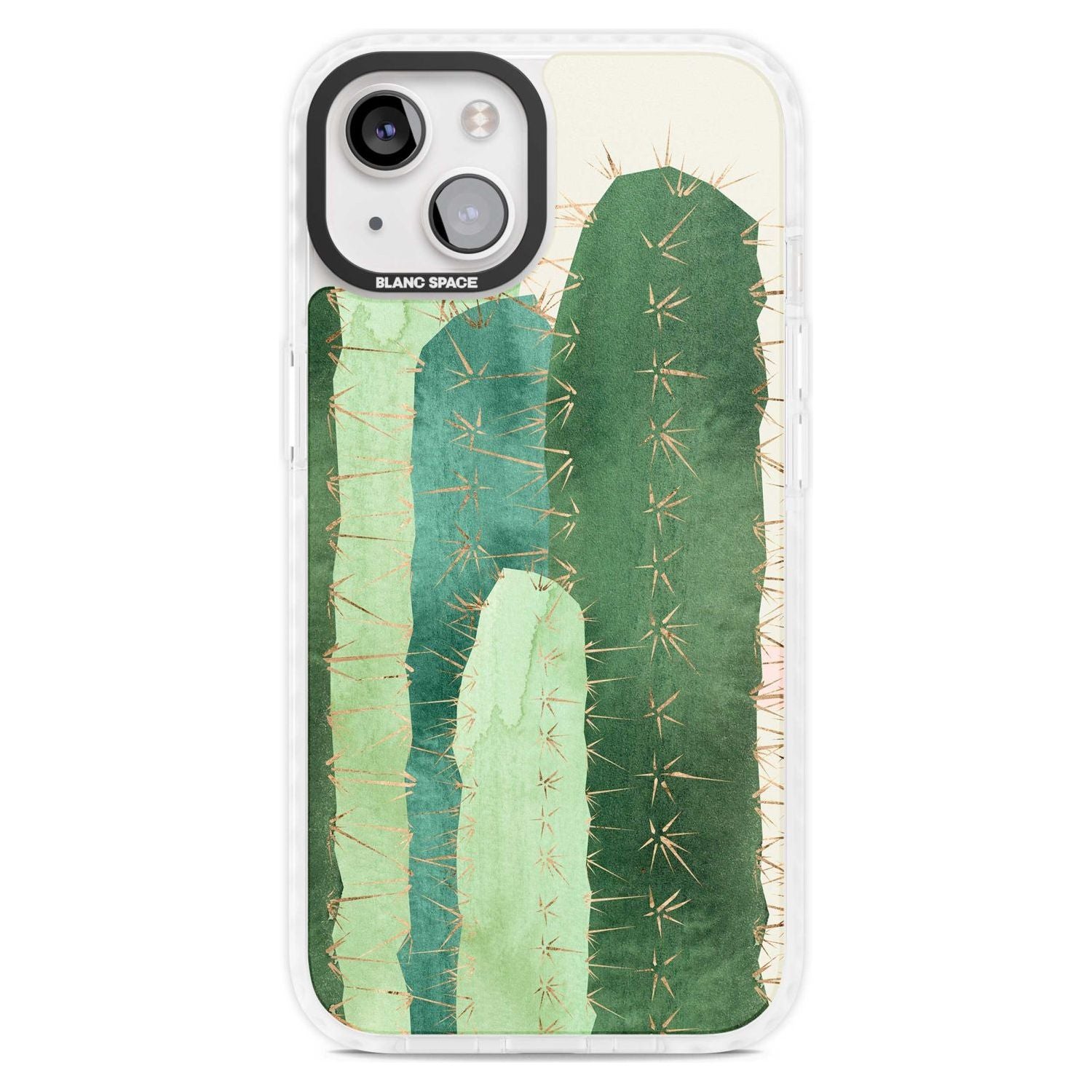 Large Cacti Mix Design Phone Case iPhone 15 Plus / Magsafe Impact Case,iPhone 15 / Magsafe Impact Case Blanc Space