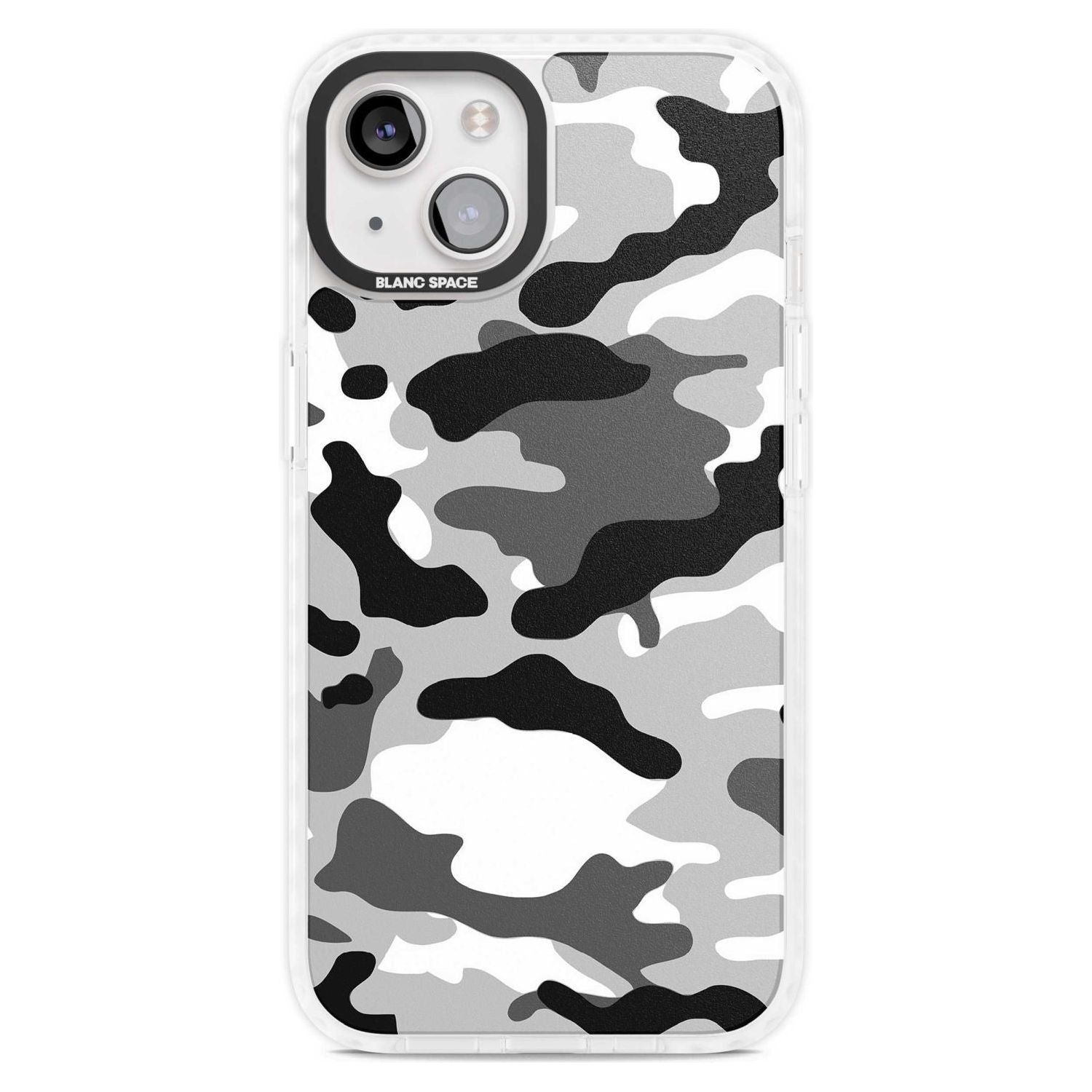 Grey Camo Phone Case iPhone 15 Plus / Magsafe Impact Case,iPhone 15 / Magsafe Impact Case Blanc Space