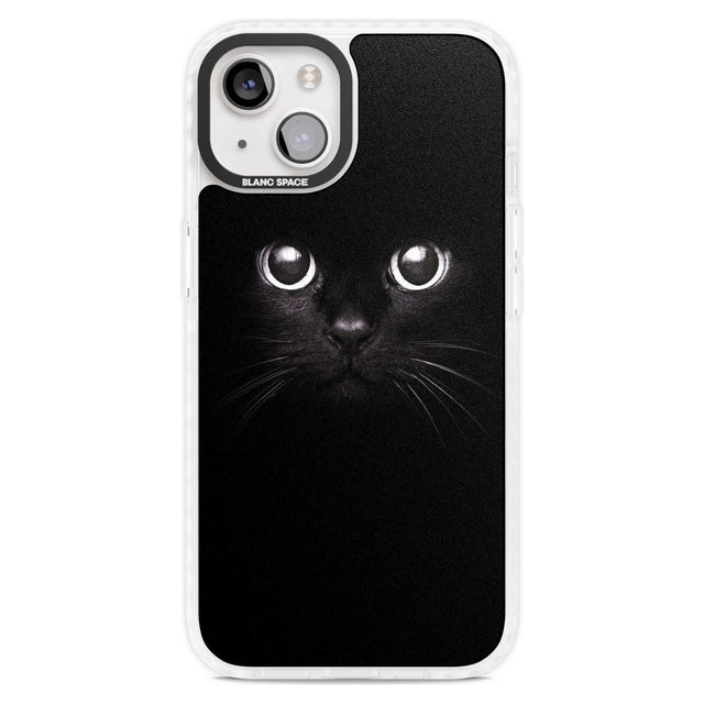 Black Cat Phone Case iPhone 15 Plus / Magsafe Impact Case,iPhone 15 / Magsafe Impact Case Blanc Space