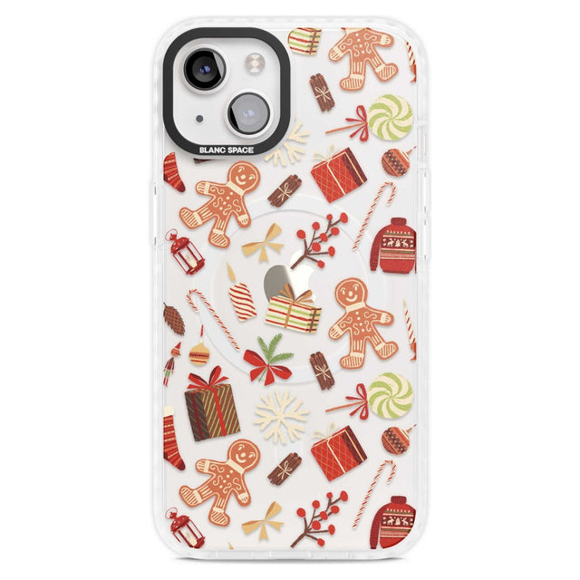 Christmas Assortments Phone Case iPhone 15 Plus / Magsafe Impact Case,iPhone 15 / Magsafe Impact Case Blanc Space
