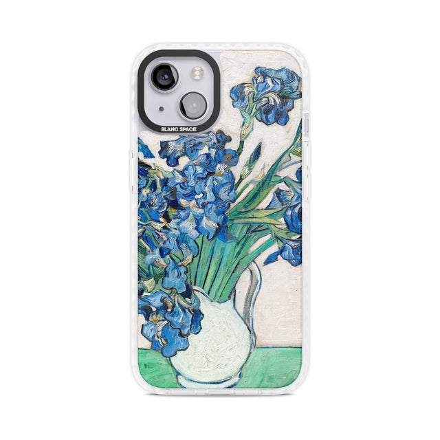 Irises by Vincent Van Gogh Phone Case iPhone 15 Plus / Magsafe Impact Case,iPhone 15 / Magsafe Impact Case Blanc Space