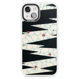 Japanese Flowers by Bijutsu Sekai Phone Case iPhone 15 Plus / Magsafe Impact Case,iPhone 15 / Magsafe Impact Case Blanc Space