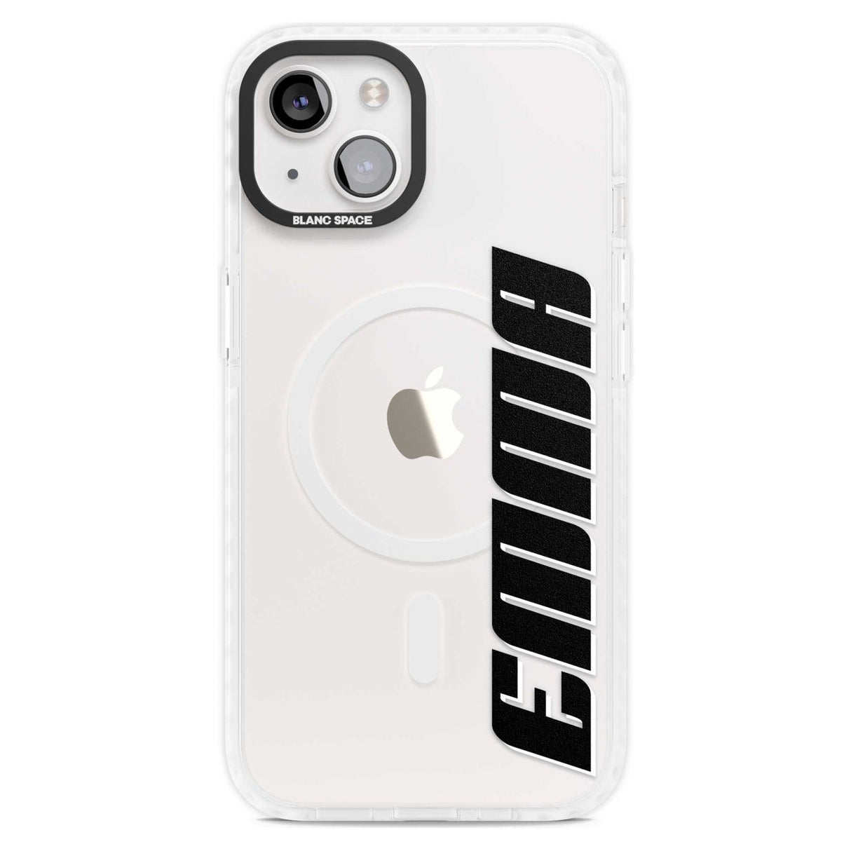 Personalised Clear Text  4A Custom Phone Case iPhone 15 Plus / Magsafe Impact Case,iPhone 15 / Magsafe Impact Case Blanc Space