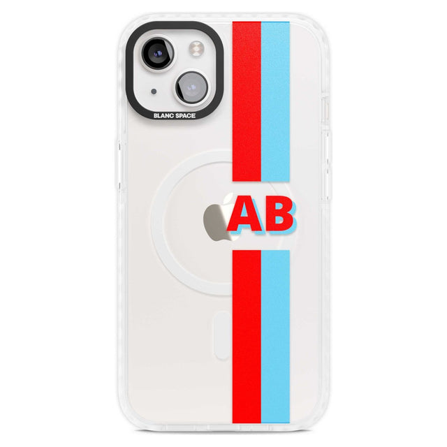 Personalised Clear Text  6B Custom Phone Case iPhone 15 Plus / Magsafe Impact Case,iPhone 15 / Magsafe Impact Case Blanc Space