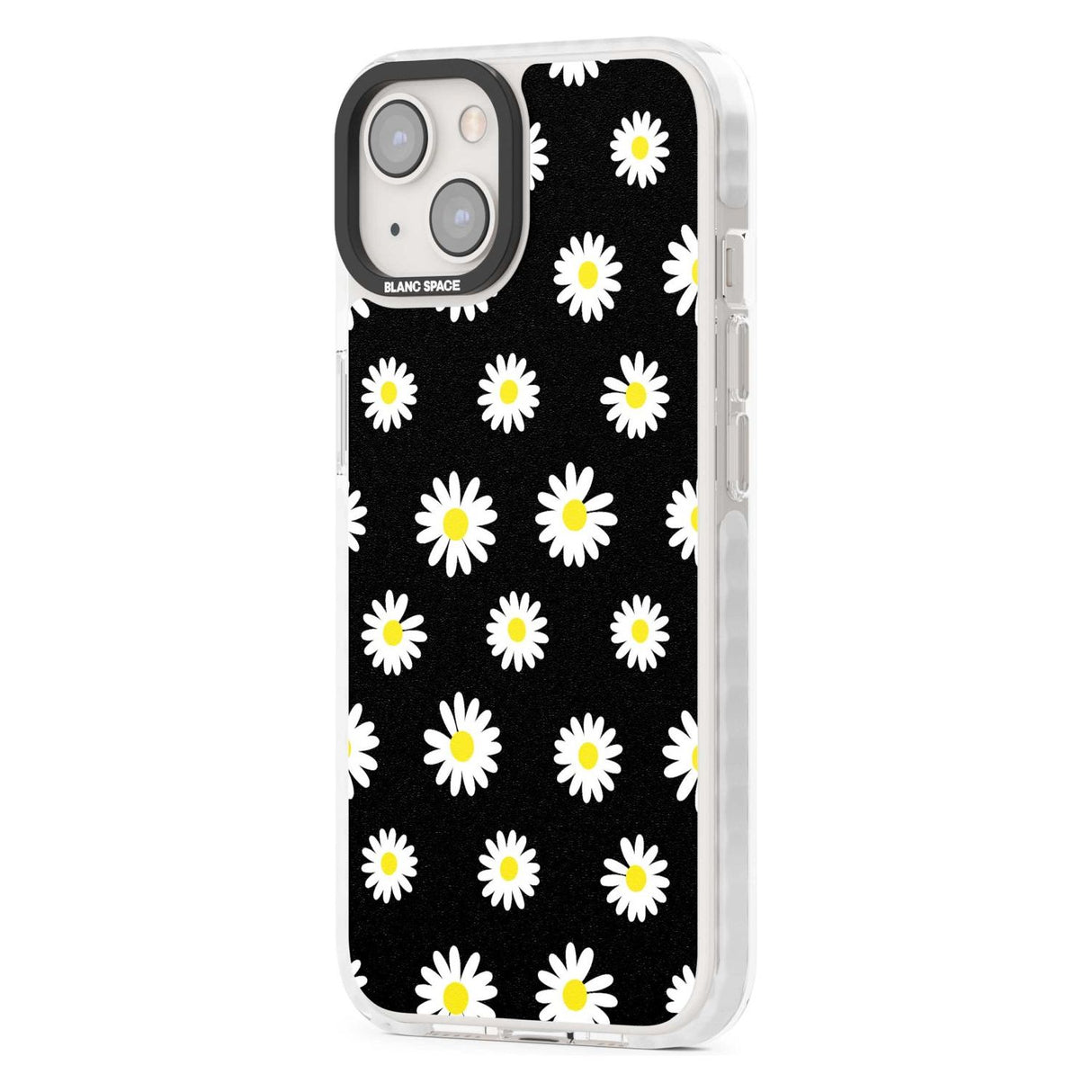 White Daisy Pattern (Black)