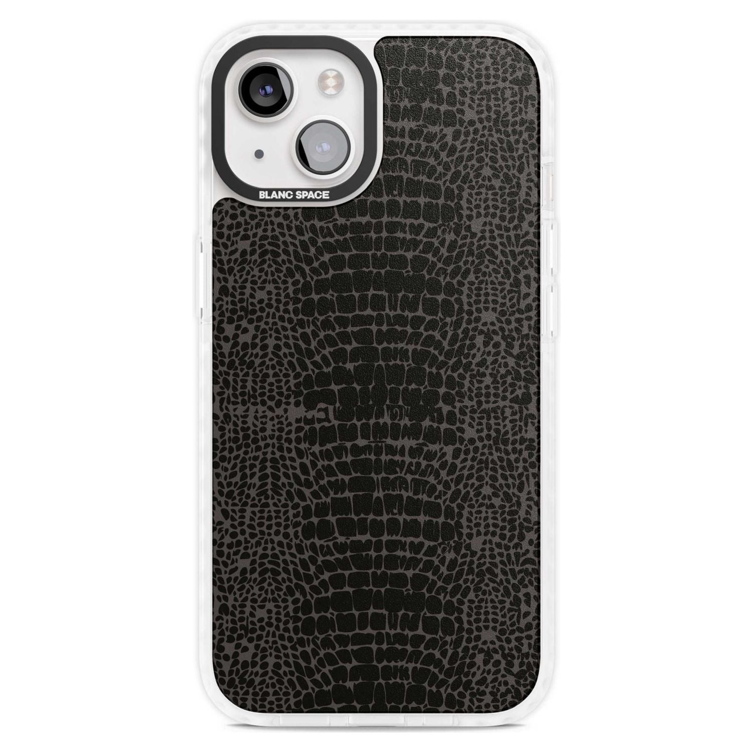 Dark Animal Print Pattern Snake Skin Phone Case iPhone 15 Plus / Magsafe Impact Case,iPhone 15 / Magsafe Impact Case Blanc Space