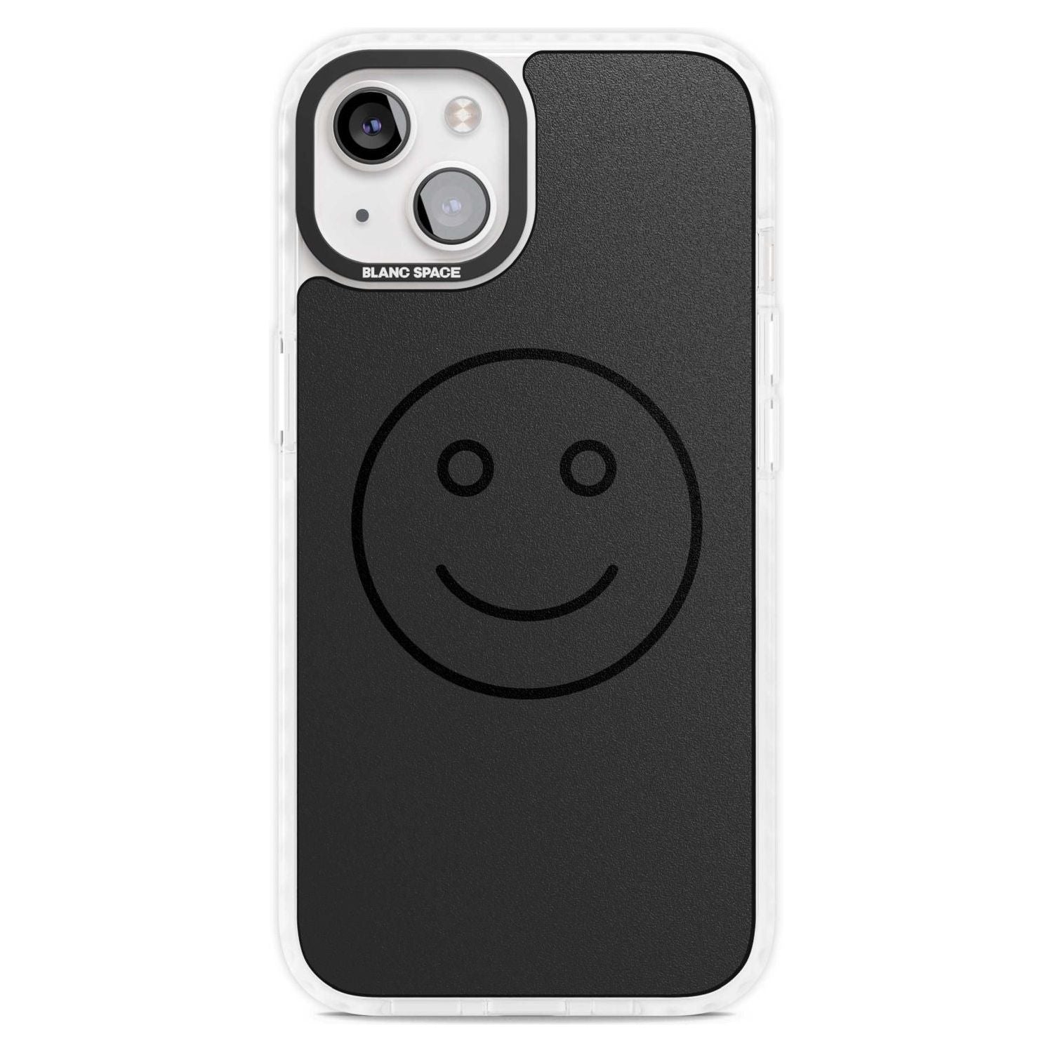 Dark Smiley Face Phone Case iPhone 15 Plus / Magsafe Impact Case,iPhone 15 / Magsafe Impact Case Blanc Space