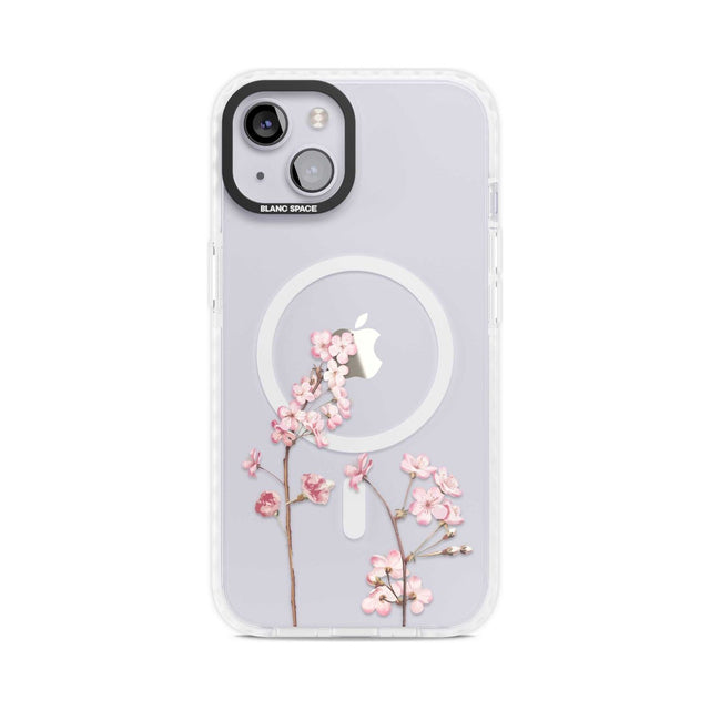 Blossom Flower Phone Case iPhone 15 Plus / Magsafe Impact Case,iPhone 15 / Magsafe Impact Case Blanc Space