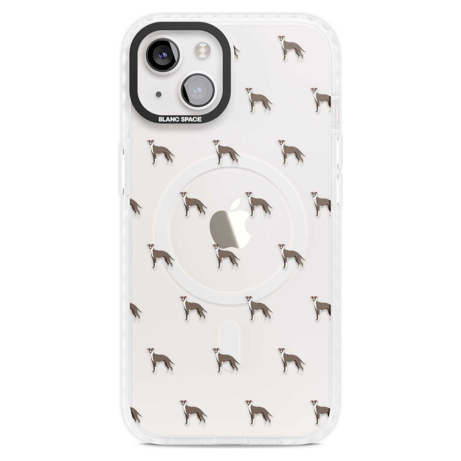 Whippet Dog Pattern Clear