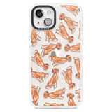 Hungarian Vizsla Watercolour Dog Pattern Phone Case iPhone 15 Plus / Magsafe Impact Case,iPhone 15 / Magsafe Impact Case Blanc Space