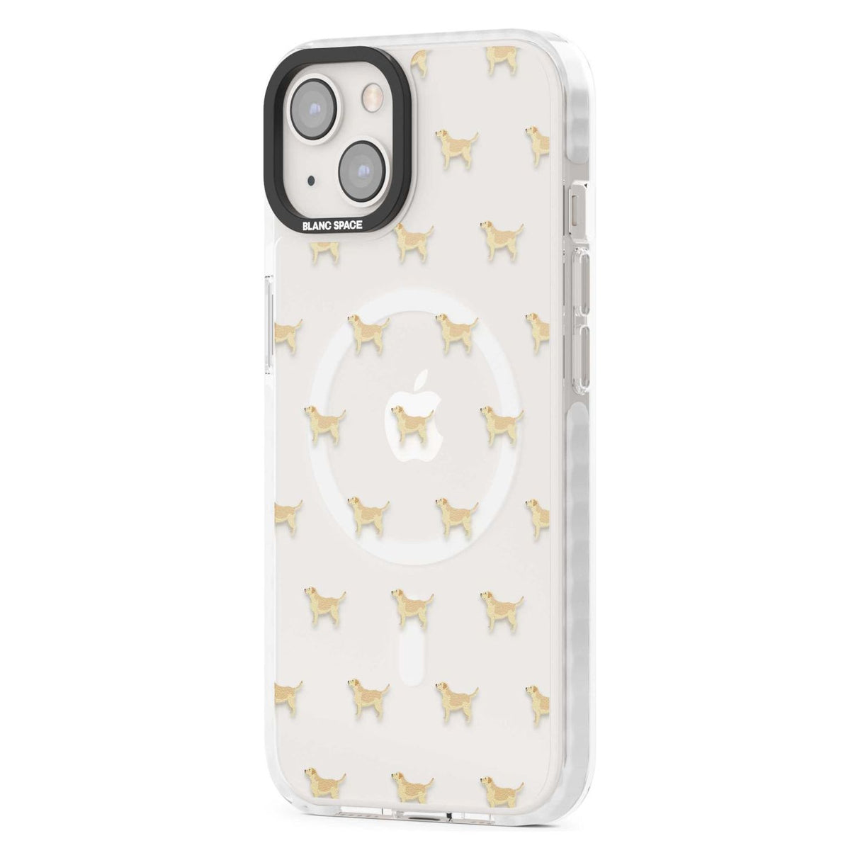 Tan Labrador Dog Pattern Clear