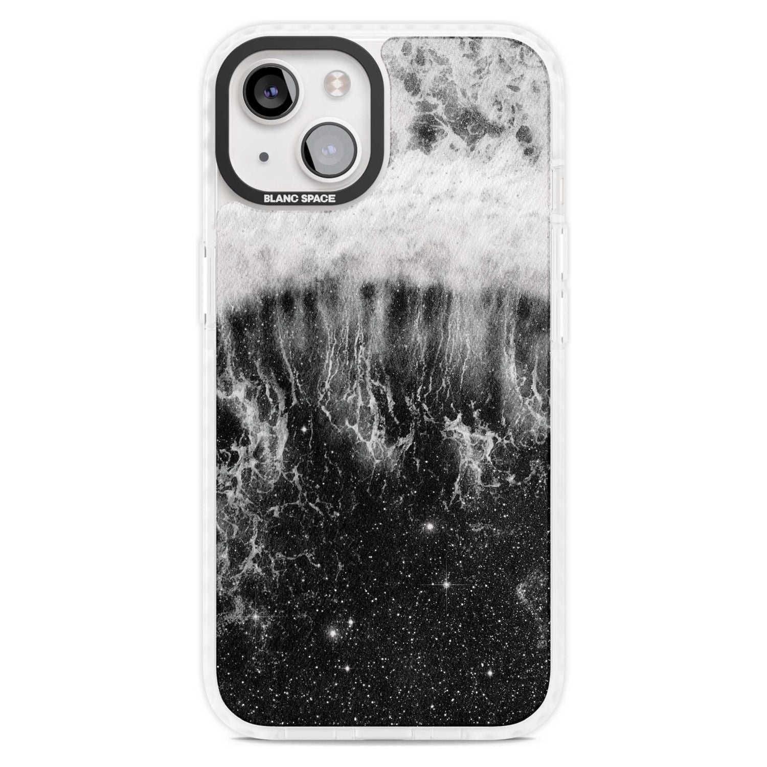 Ocean Wave Galaxy Print Phone Case iPhone 15 Plus / Magsafe Impact Case,iPhone 15 / Magsafe Impact Case Blanc Space