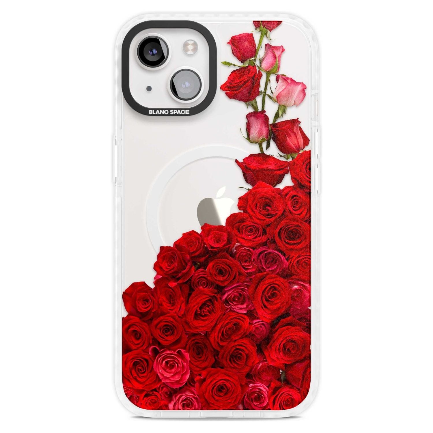 Floral Roses Phone Case iPhone 15 Plus / Magsafe Impact Case,iPhone 15 / Magsafe Impact Case Blanc Space