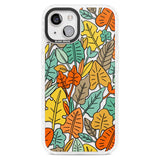 Pastel Toned Autumn Leaves Phone Case iPhone 15 Plus / Magsafe Impact Case,iPhone 15 / Magsafe Impact Case Blanc Space