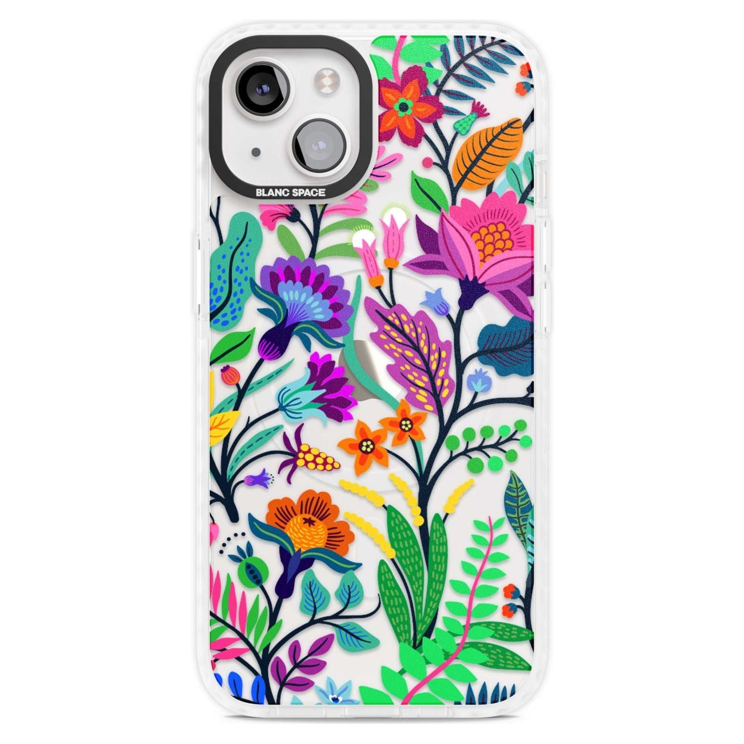 Floral Vibe Phone Case iPhone 15 Plus / Magsafe Impact Case,iPhone 15 / Magsafe Impact Case Blanc Space