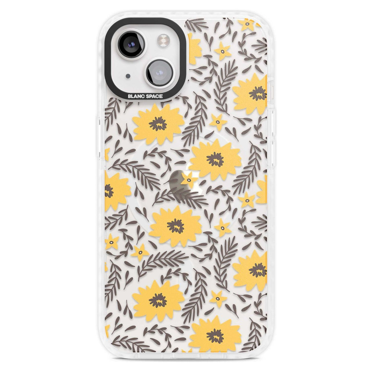 Yellow Blossoms Transparent Floral