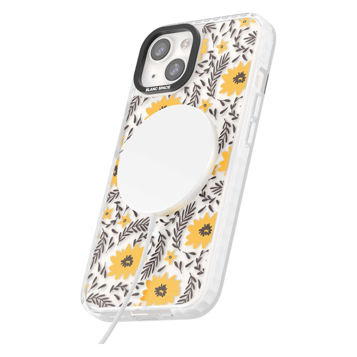 Yellow Blossoms Transparent Floral