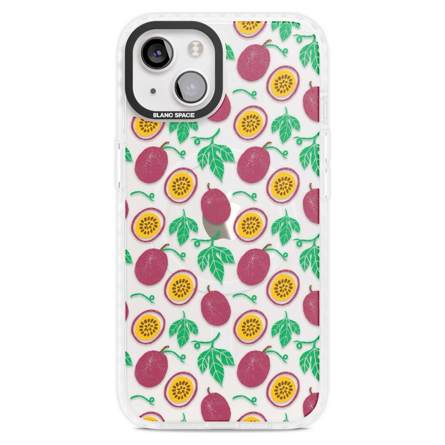 Passion Fruit Pattern Phone Case iPhone 15 Plus / Magsafe Impact Case,iPhone 15 / Magsafe Impact Case Blanc Space
