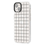 Simplistic Large Grid Pattern Black (Transparent)