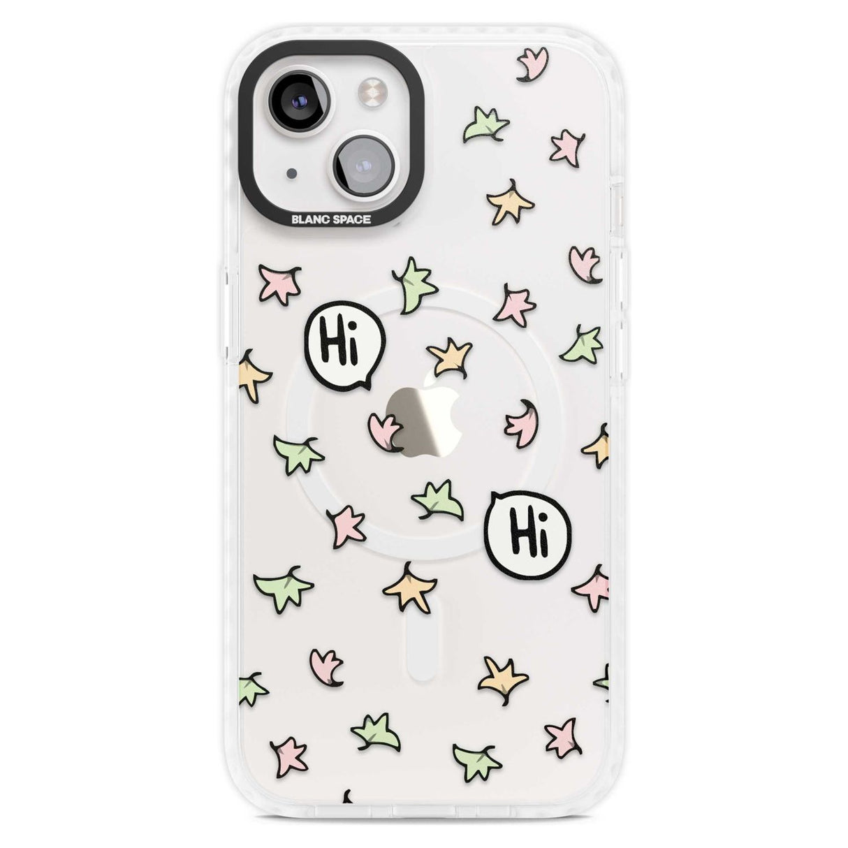 Heartstopper Leaves Pattern Phone Case iPhone 15 Plus / Magsafe Impact Case,iPhone 15 / Magsafe Impact Case Blanc Space