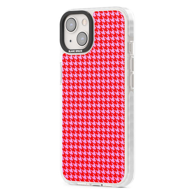 Neon Pink & Red Houndstooth Pattern Phone Case iPhone 15 Pro Max / Black Impact Case,iPhone 15 Plus / Black Impact Case,iPhone 15 Pro / Black Impact Case,iPhone 15 / Black Impact Case,iPhone 15 Pro Max / Impact Case,iPhone 15 Plus / Impact Case,iPhone 15 Pro / Impact Case,iPhone 15 / Impact Case,iPhone 15 Pro Max / Magsafe Black Impact Case,iPhone 15 Plus / Magsafe Black Impact Case,iPhone 15 Pro / Magsafe Black Impact Case,iPhone 15 / Magsafe Black Impact Case,iPhone 14 Pro Max / Black Impact Case,iPhone 1