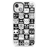 Checkerboard Heads Phone Case iPhone 15 Plus / Magsafe Impact Case,iPhone 15 / Magsafe Impact Case Blanc Space