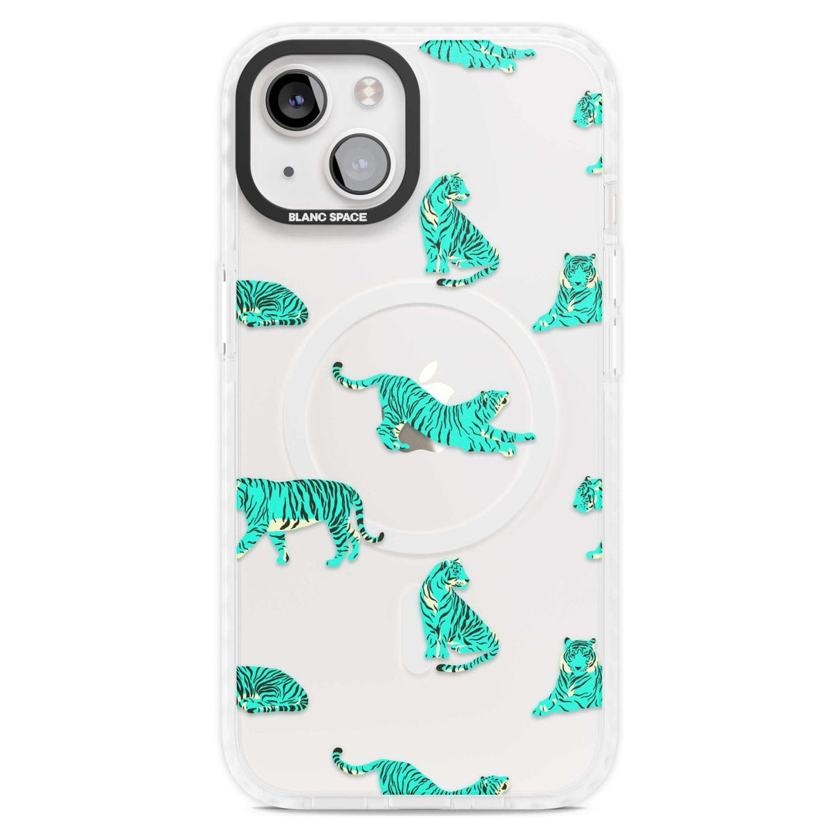 Turquoise Tiger Jungle Cat Pattern