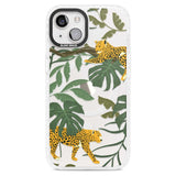 Two Jaguars & Foliage Jungle Cat Pattern