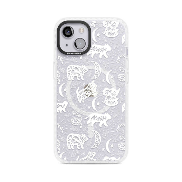 Forest Animal Silhouettes: White/Clear