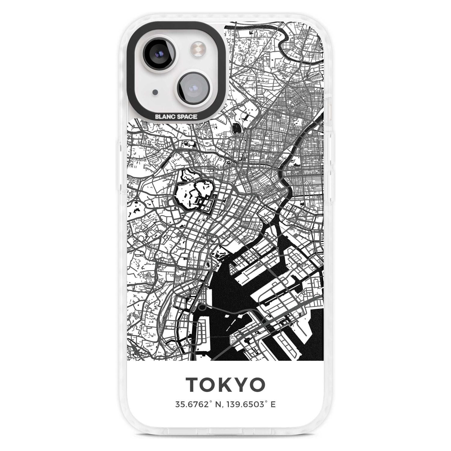 Map of Tokyo, Japan Phone Case iPhone 15 Plus / Magsafe Impact Case,iPhone 15 / Magsafe Impact Case Blanc Space