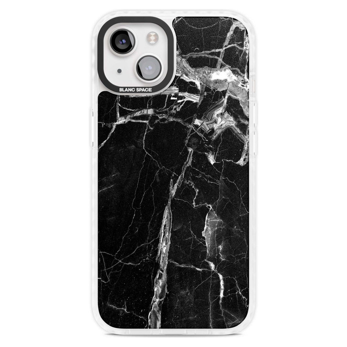 Black Onyx Marble Texture Phone Case iPhone 15 Plus / Magsafe Impact Case,iPhone 15 / Magsafe Impact Case Blanc Space