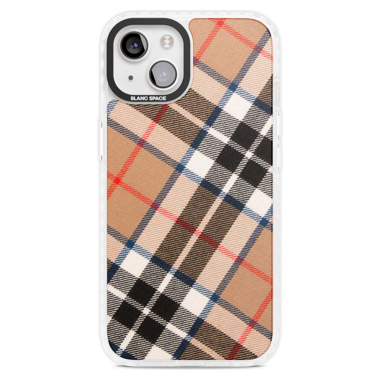 Haymarket Check Phone Case iPhone 15 Plus / Magsafe Impact Case,iPhone 15 / Magsafe Impact Case Blanc Space