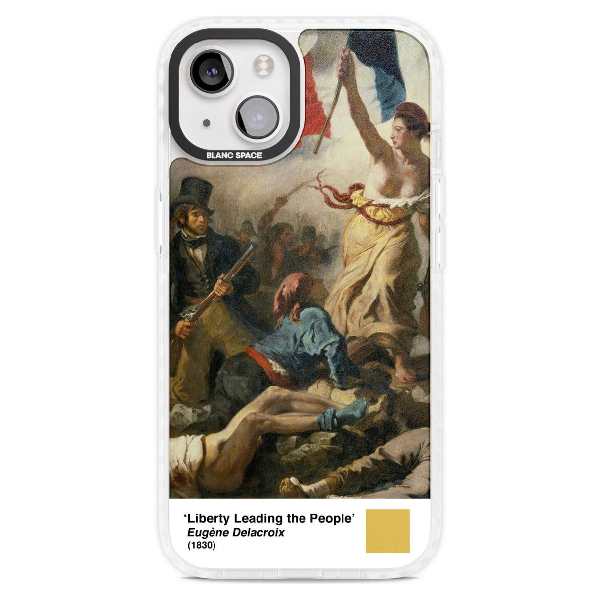Liberty Leading the People Phone Case iPhone 15 Plus / Magsafe Impact Case,iPhone 15 / Magsafe Impact Case Blanc Space
