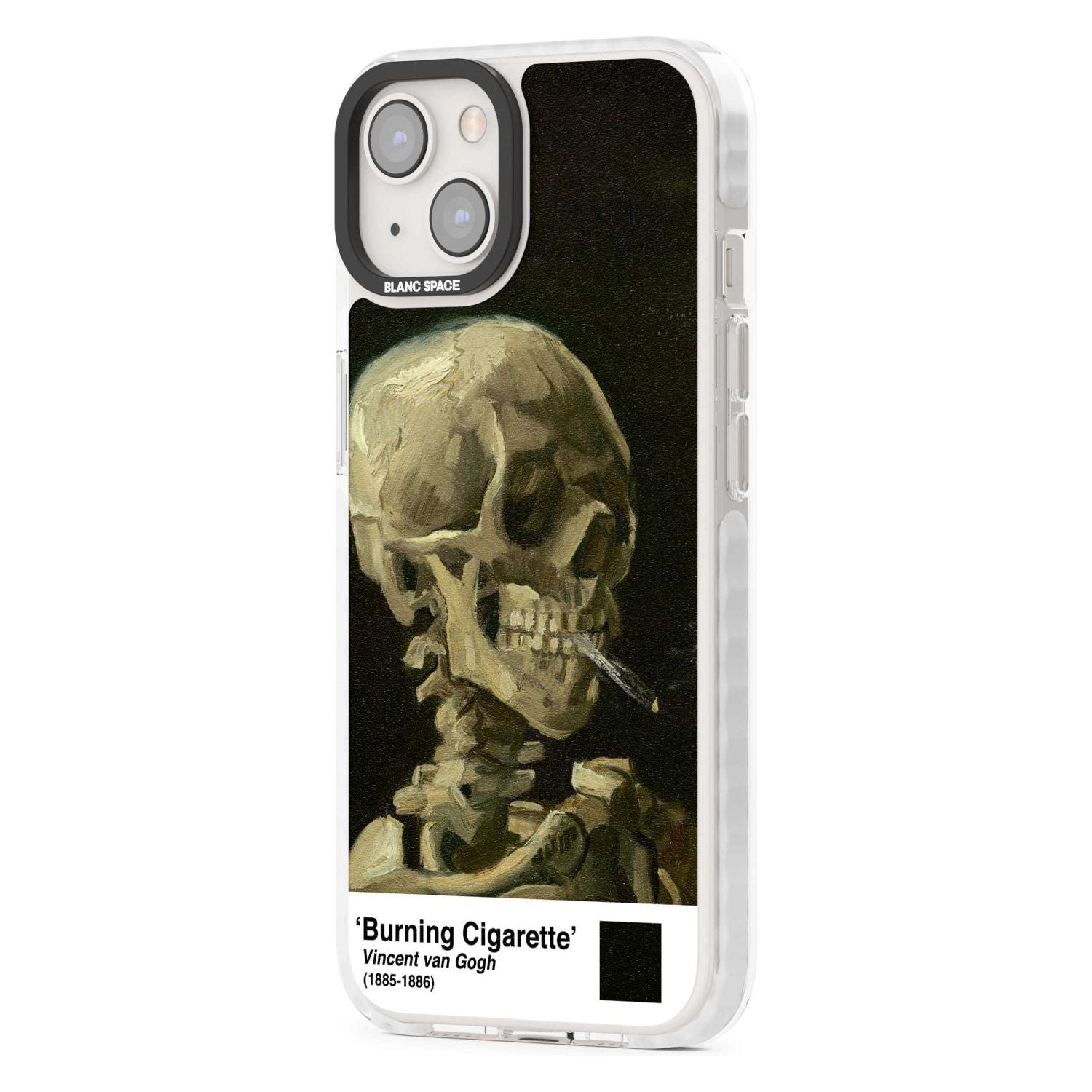 Skull of a Skeleton with Burning Cigarette